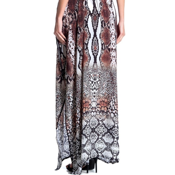 Snake Print Kaftan for sale upto 70% OFF Designer Kaftan Dress - Picture 4 of 4